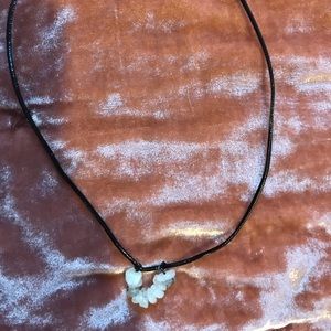 crystal v shaded necklace